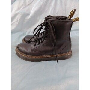 Dr. Martens Zavala J Boots Youth Kids Size 1 Black Side Zip Combat See Left Toe